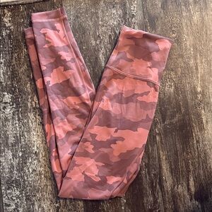 Lululemon Athletica Pink Camo Leggings